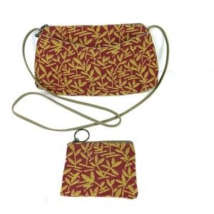 Lucky Plum Maruca Crossbody Bag Floral Tapestry Handbag Handmade Colorado